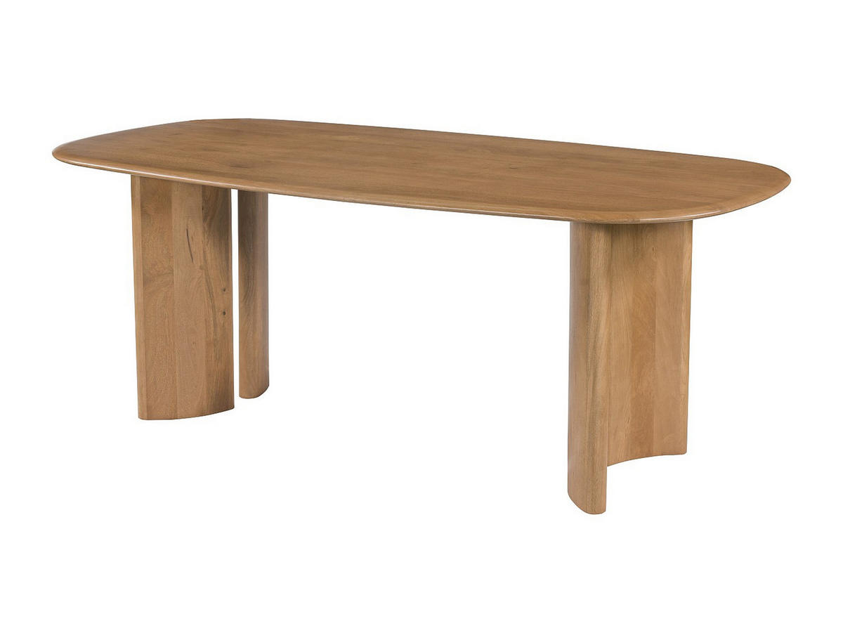 ESSTISCH - 8 Personen - Holz, Platte - Naturfarben Hell - ISLARA - Naturfarben, Holz (100/200/76cm) - Vente-Unique