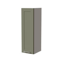 HÄNGESCHRANK Oslo W4/30 Weiß / Reed Green Matt 30 / 32,5 / 96cm - Weiß/Grün, Holz/Holzwerkstoff (30/96/32.5cm) - Feldmann-Wohnen