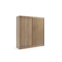 KLEIDERSCHRANK VILAN mit Lamel/LED - 200 cm - Sonoma Eiche|Eichefarben - Eichefarben/Sonoma Eiche, Holzwerkstoff (200/215/61cm) - ALTDECOR