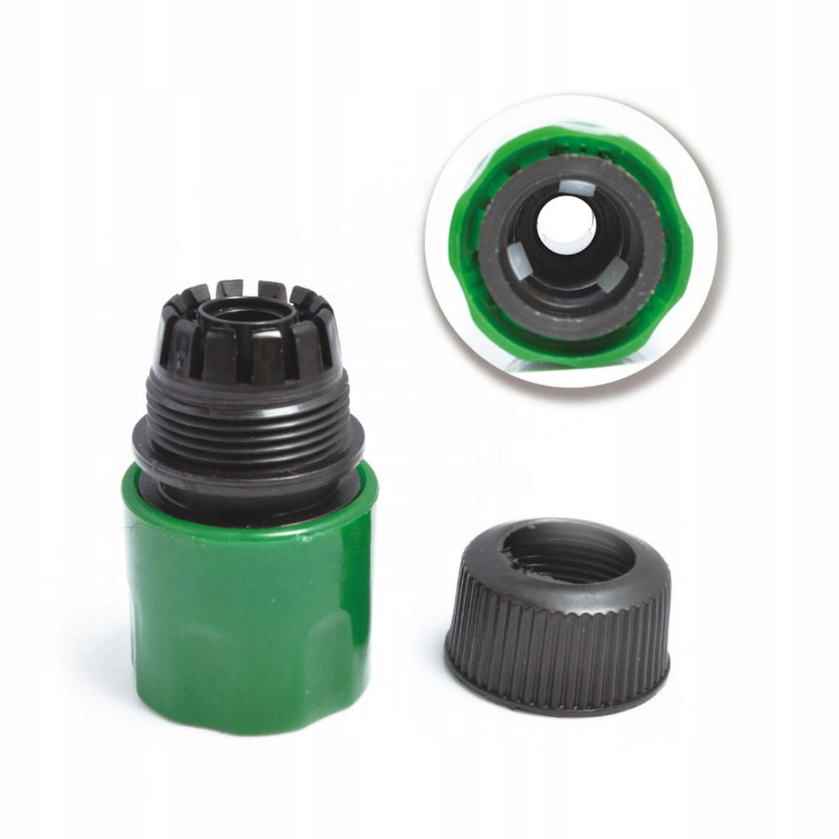 SCHLAUCH Saugschlauch - 5 m, 13 mm 1/2", 2 mm Wandstärke, max. 21 bar, PVC verstärkt, 2x Schnellkupplung 1/2" - Multicolor, Kunststoff/Metall (10/10/10cm)