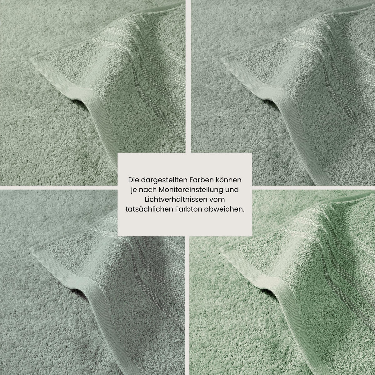 WASCHHANDSCHUHSET Milano - 5-teilig - 16x22 cm - Hellgrün - Hellgrün, Textil (16/22cm) - SCHIESSER