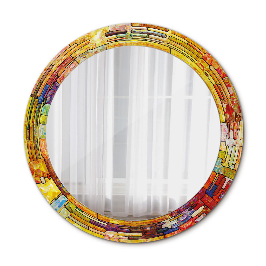 OGLINDĂ Ø70 cm rotundă cu imprimeu