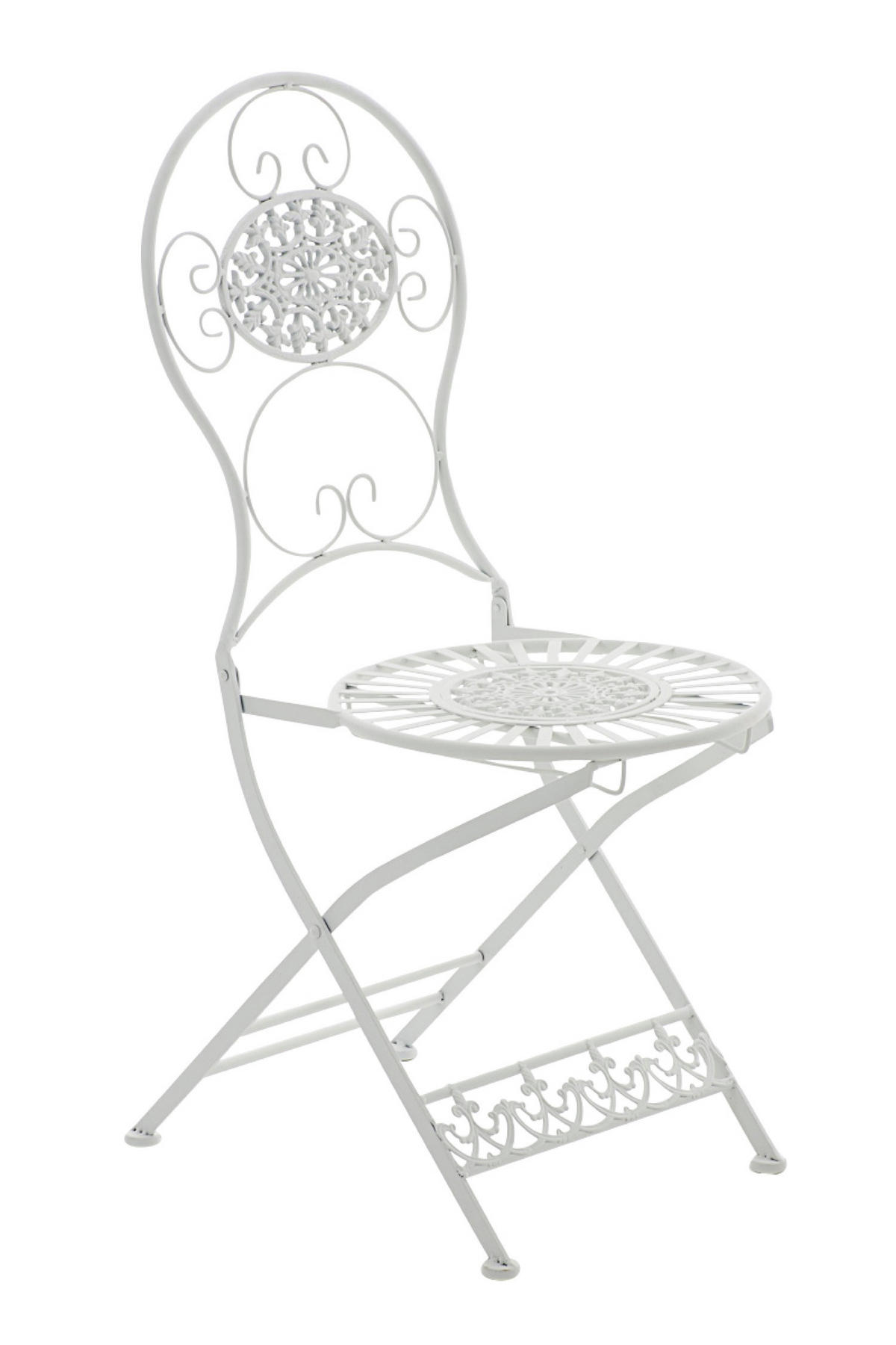 GARTENSTUHL Moni weiß - Weiß, Metall (43/50/91.5cm) - TPFGarden