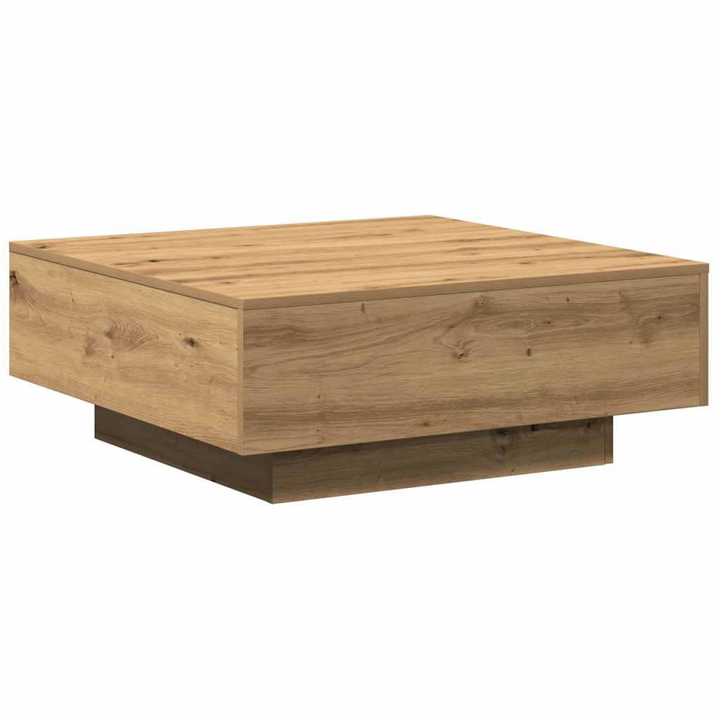 COUCHTISCH Artisan-Eiche 80/80/31 Cm - Braun, Holzwerkstoff (80/80/31cm) - vidaXL