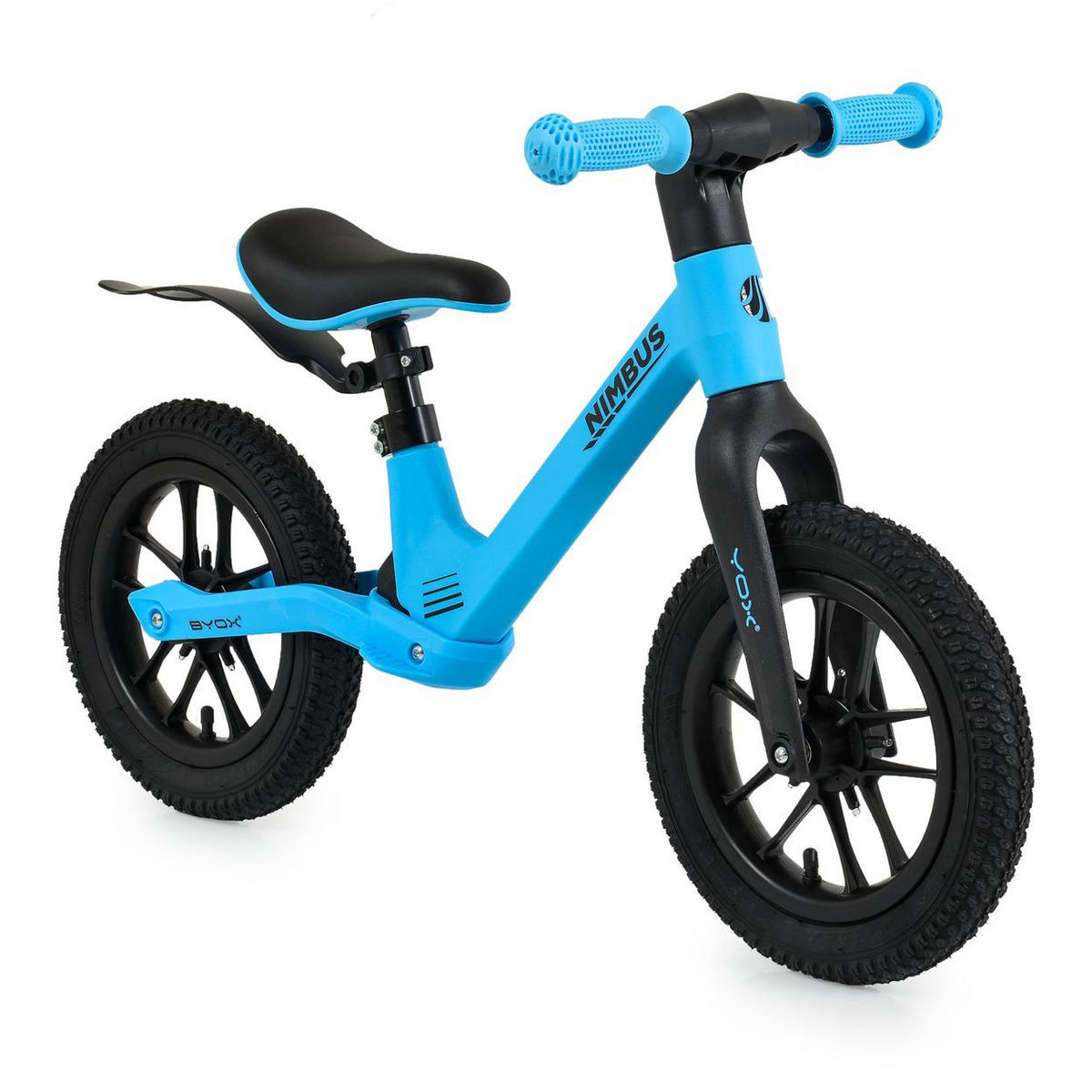 LAUFRAD Nimbus 12 Zoll blau Luftreifen Sitz verstellbar Leuchträder Schutzblech - Blau, Metall (86/35/54cm)
