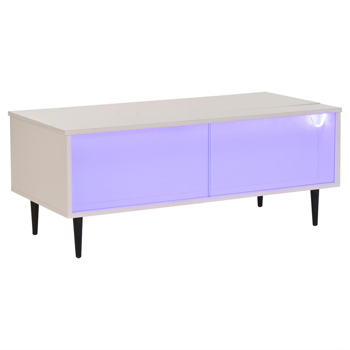 COUCHTISCH Weiß - Weiß, Holzwerkstoff (105/50/43cm)