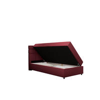 BOXBETT Reve 100 x 200 cm mit Bettkasten und Lattenrost ohne matratze - rot - Rot, Holz (100/200cm) - Panda Möbel