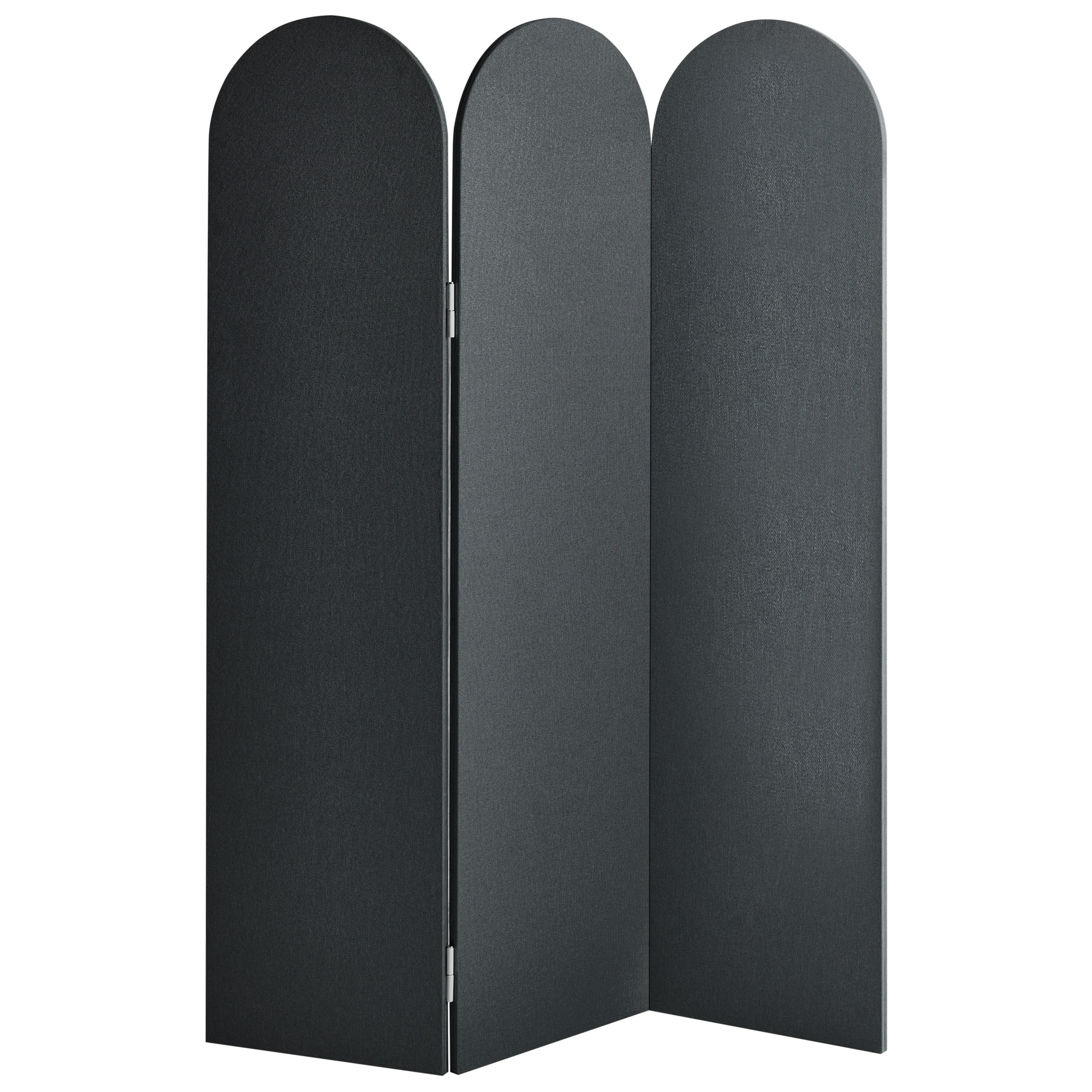 Beliani KANCELÁŘSKÝ DĚLICÍ PANEL 120/160 cm Tmavě šedý Slimmy