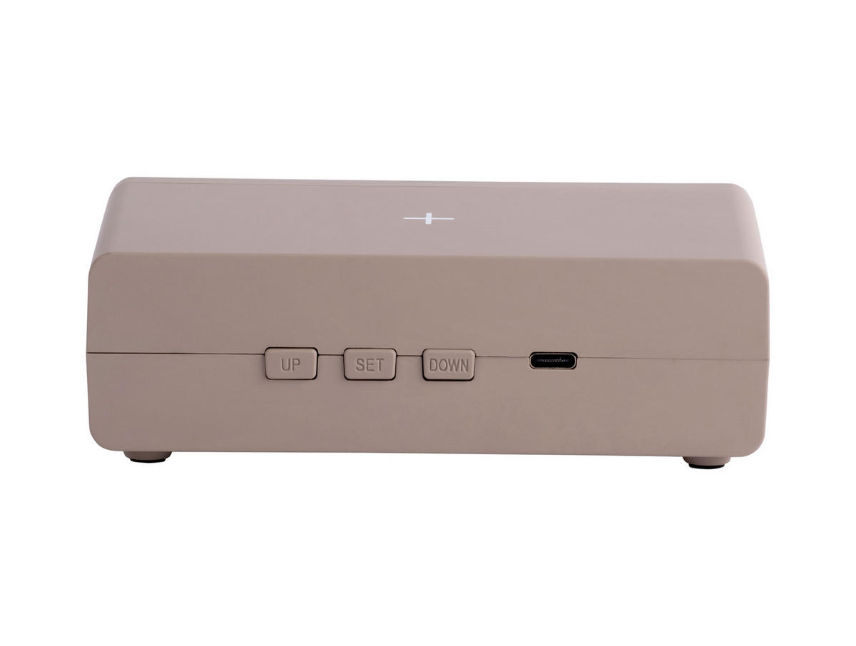 WECKER Berlin LCD with Charger - Grau - 8/4,5 cm - Grau, Kunststoff (8/4/8cm) - Karlsson