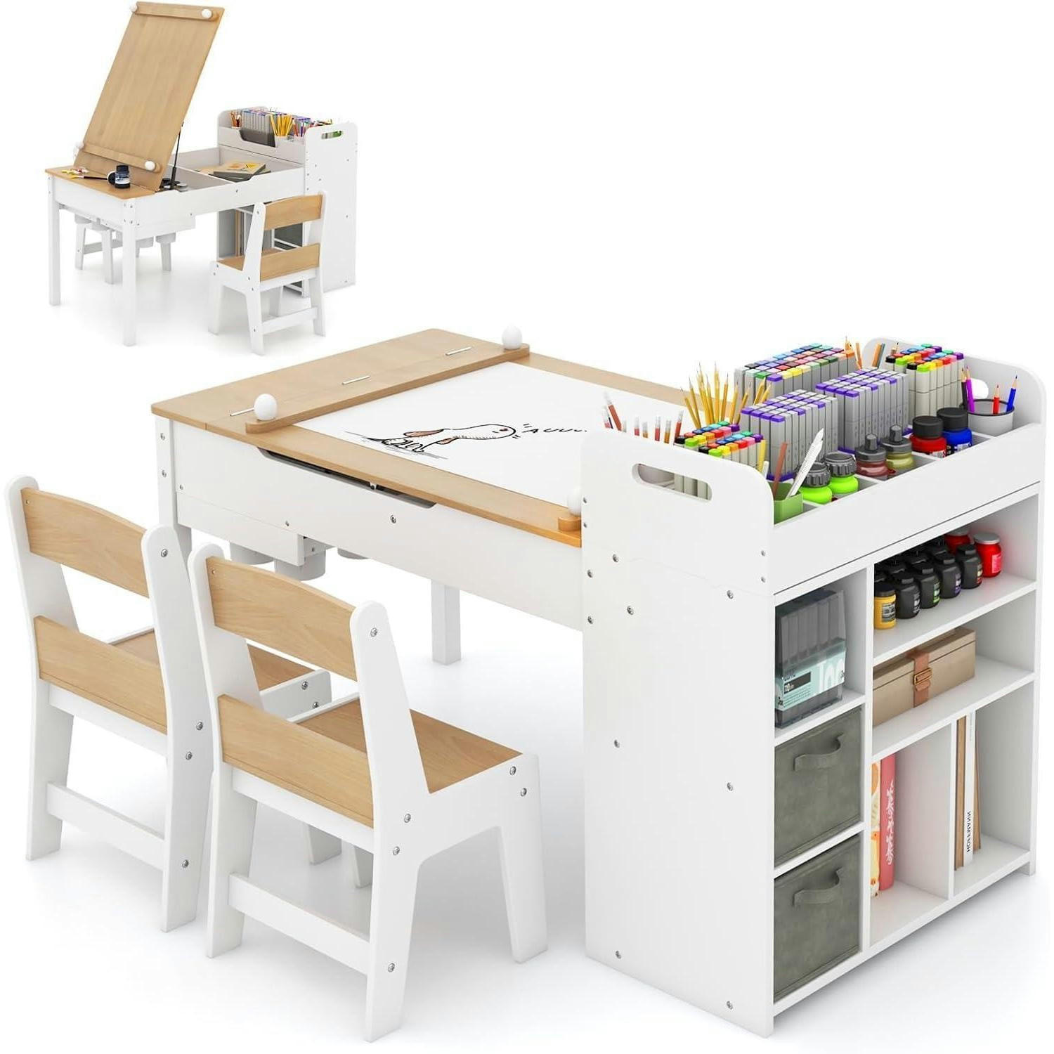 XXXLutz Kindertisch Weiß 60x60x120 cm