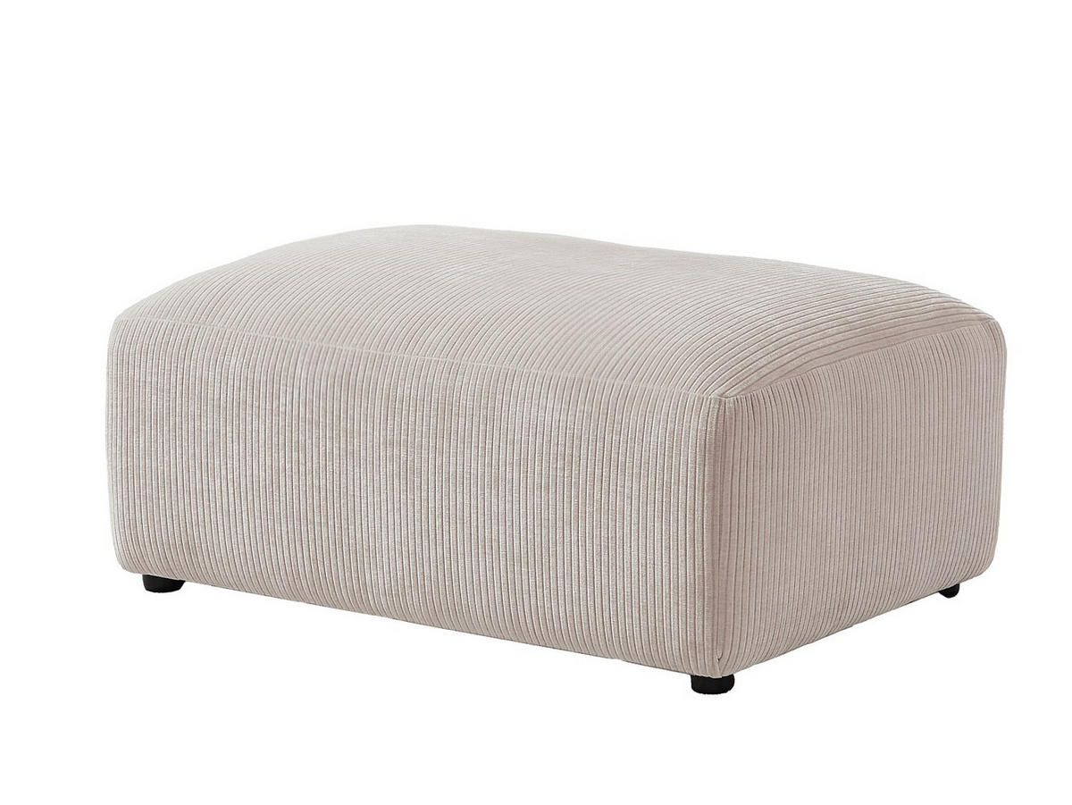 SOFA - 5 Personen - samt - beige Tirono - Beige, Kunststoff/Textil (254/80/161cm) - Vente-Unique