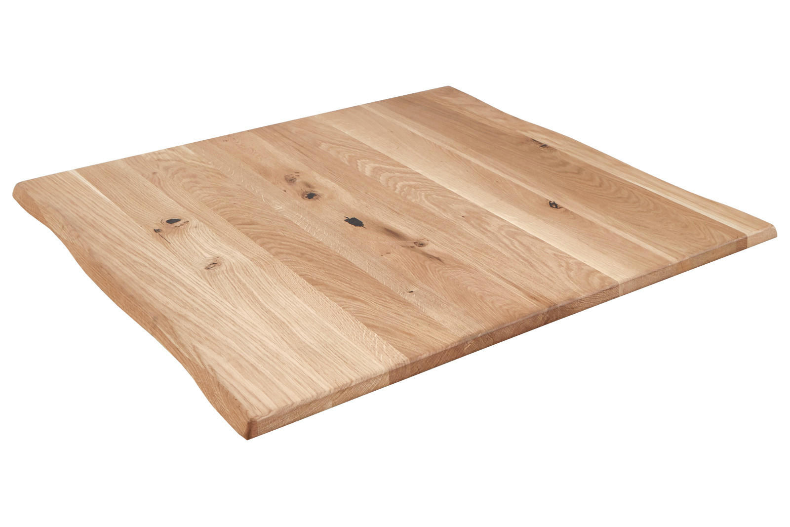 TISCHPLATTE SESSA - Beige/Schwarz, Holz/Metall (80/80/3cm) - SAM