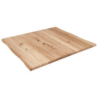 TISCHPLATTE SESSA - Beige/Schwarz, Holz/Metall (80/80/3cm) - SAM