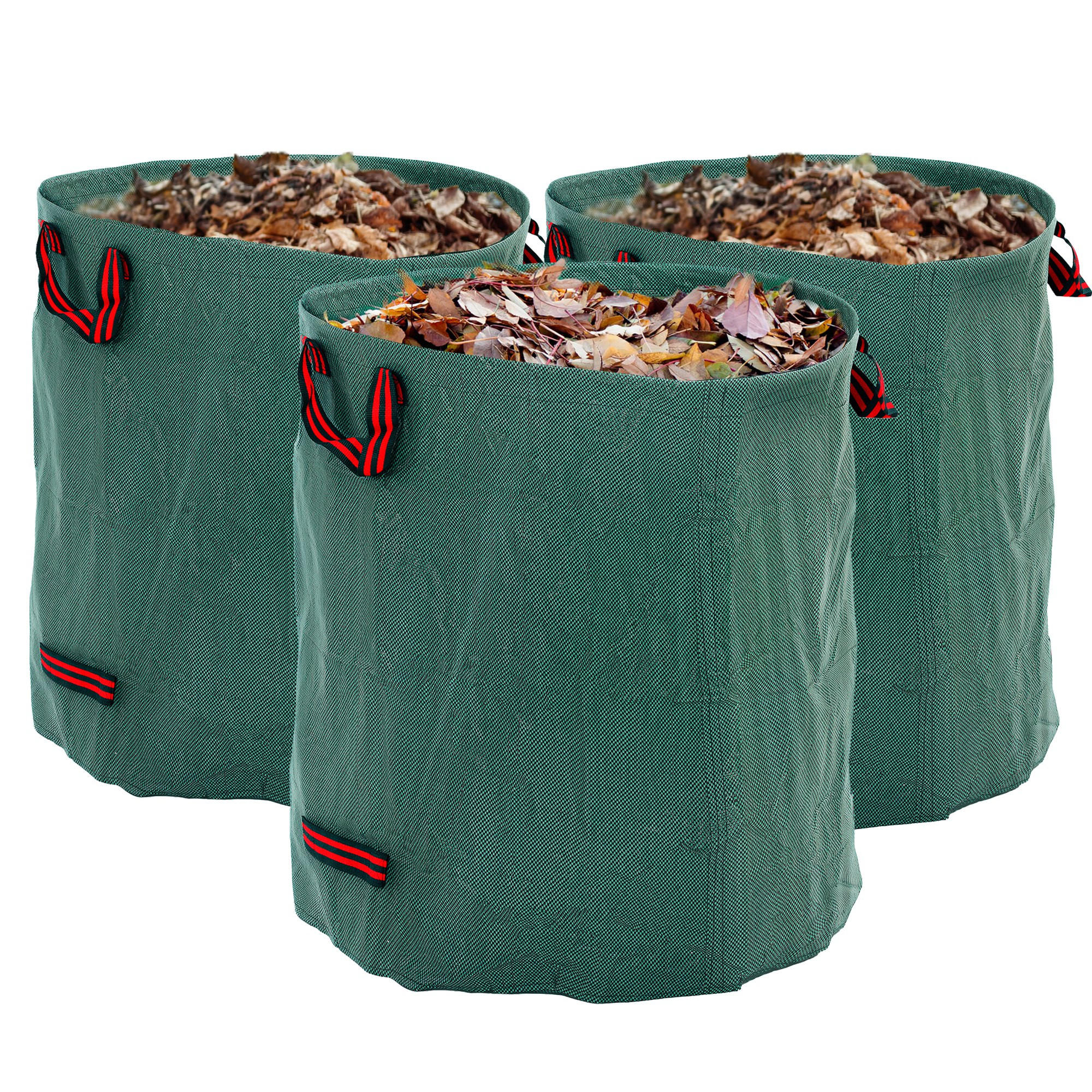 GARTENSACK 3x272L - Grün, Kunststoff (67/76/67cm) - Outsunny