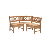 ECKBANK Deborah 177 x 177 x 87 Massivholz Buche lackiert - Buchefarben, Holz (177/177cm) - 58aufmkessel