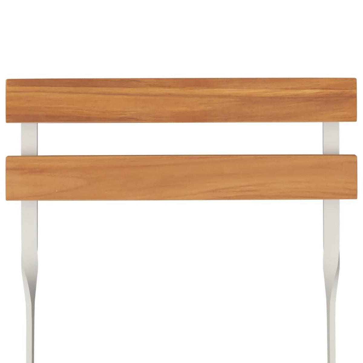 BISTRO-SET 5-teilig Klappbar Massivholz Akazie Und Stahl - Braun, Holz - vidaXL