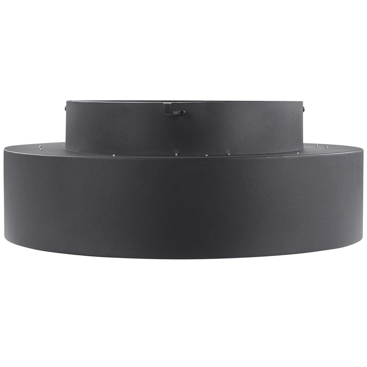 DECKENLEUCHTE Moei 45/45/17 cm - Schwarz, Metall (45/45/17cm) - Beliani