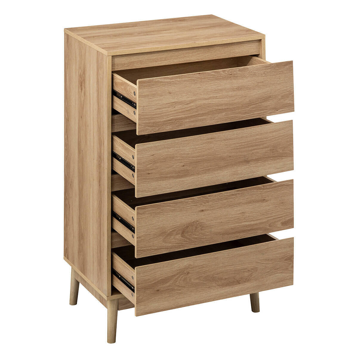 KOMMODE Abana 60/40/107,3 cm - Braun, Holzwerkstoff (40/107.3/60cm)