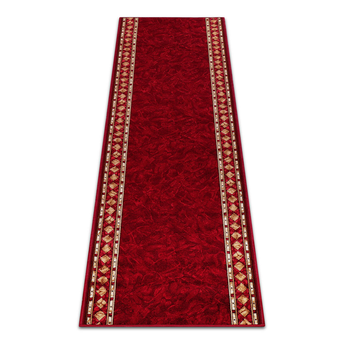 TEPPICHLÄUFER Anti-Rutsch Rot rutschfest Gummiunterlage 67/600 cm - Rot, Textil (67/600cm) - Tapiso
