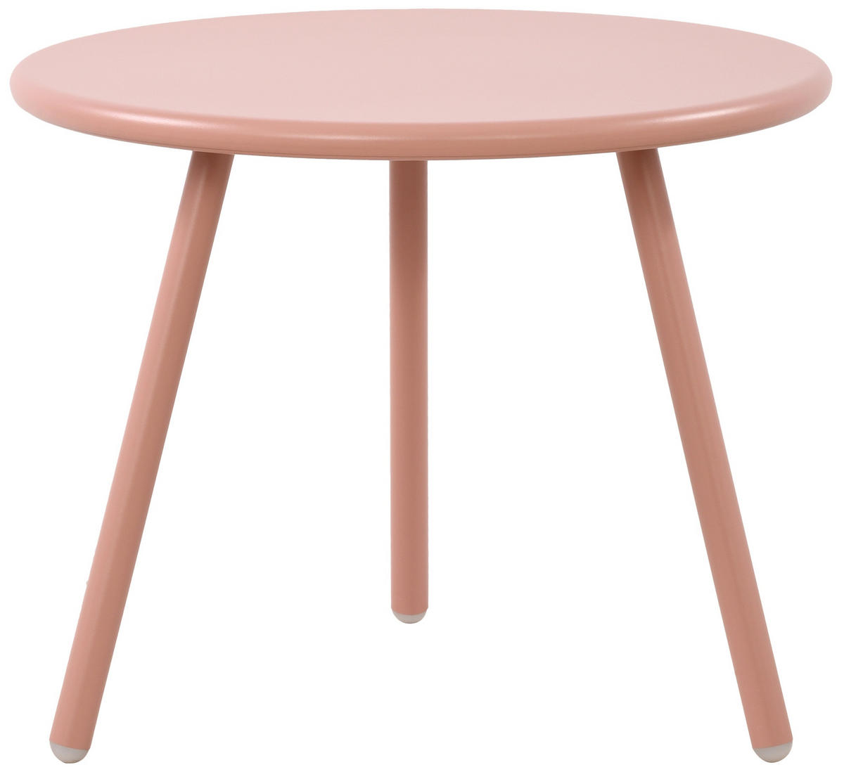 COUCHTISCH rund 50 cm Kunststoff pink - Pink, Kunststoff/Metall (50/50/40cm) - CLP