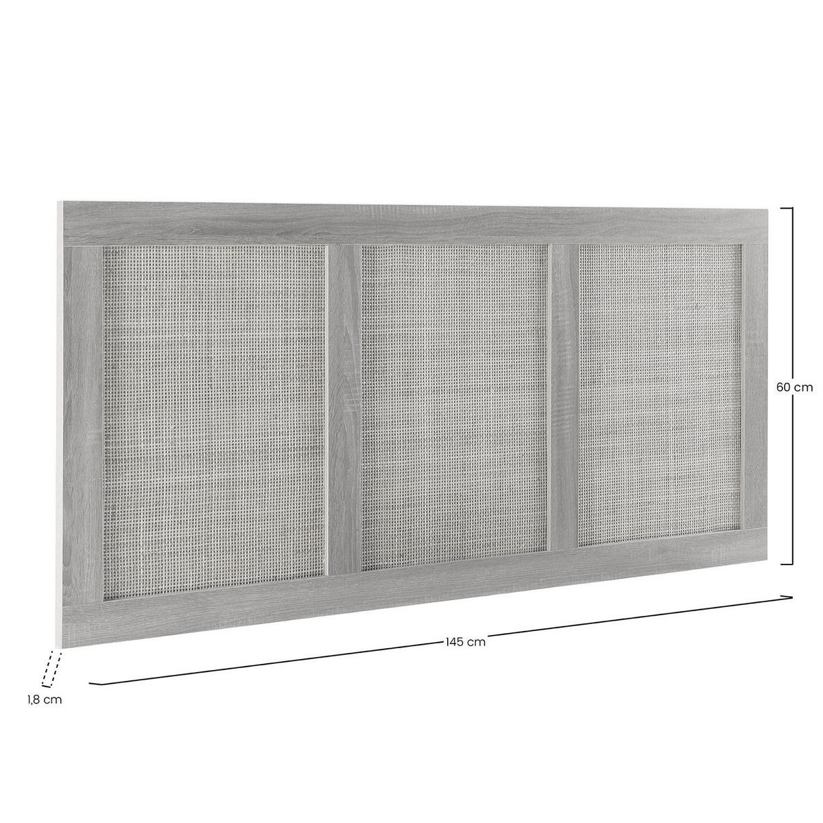 KOPFTEIL Musa 145 x 60 cm Eichenfarbe - Honigeiche, Holzwerkstoff (1.8/145/145cm) - VS Venta-stock