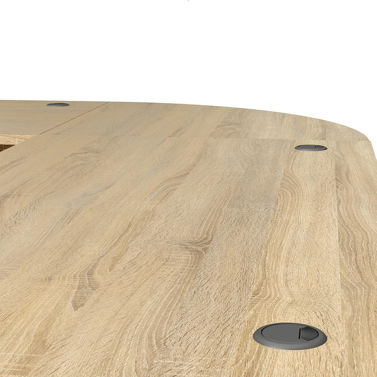 ECKSCHREIBTISCH Eiche Dekor - Eiche Wotan, Holzwerkstoff (230/200/75cm) - ebuy24