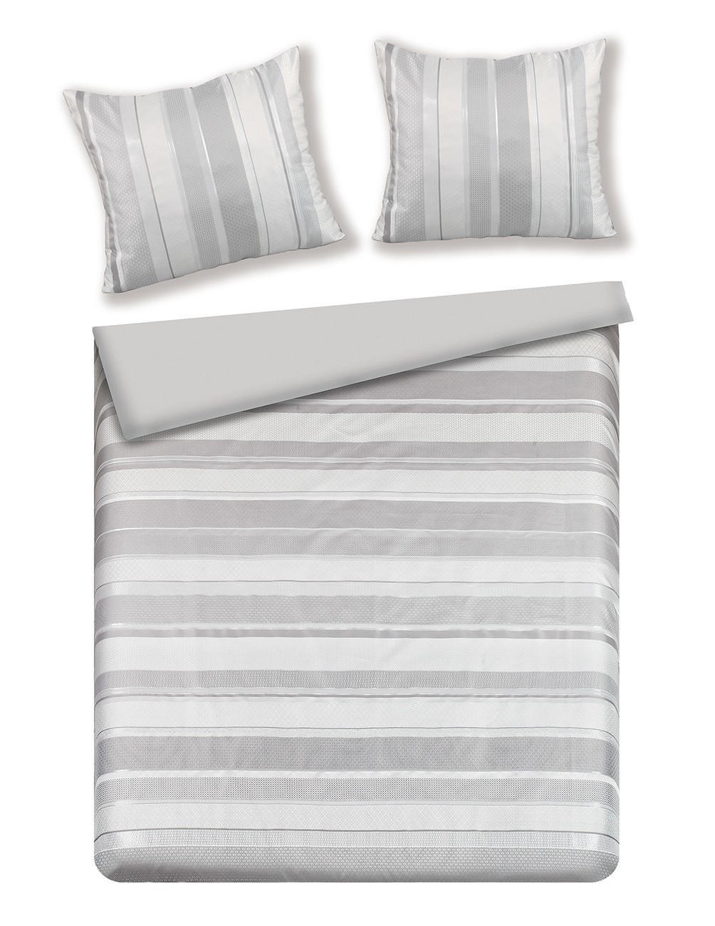 BETTWÄSCHE Gwanda - Silberfarben, Textil (200/220cm) - home&you
