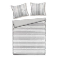BETTWÄSCHE Gwanda - Silberfarben, Textil (200/220cm) - home&you