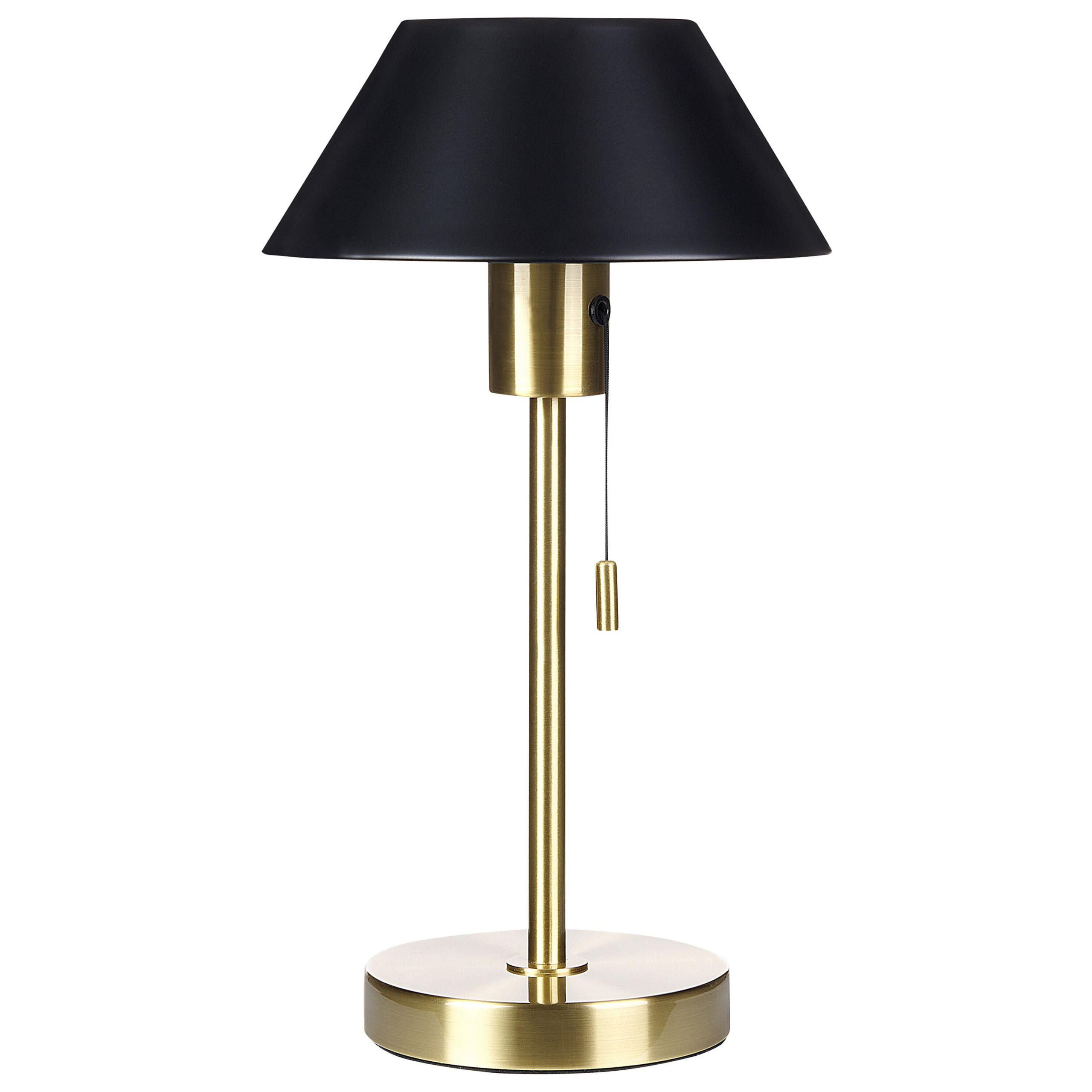 TISCHLEUCHTE Caparo 20/20/37 cm - Schwarz, Metall (20/13/37cm) - Beliani