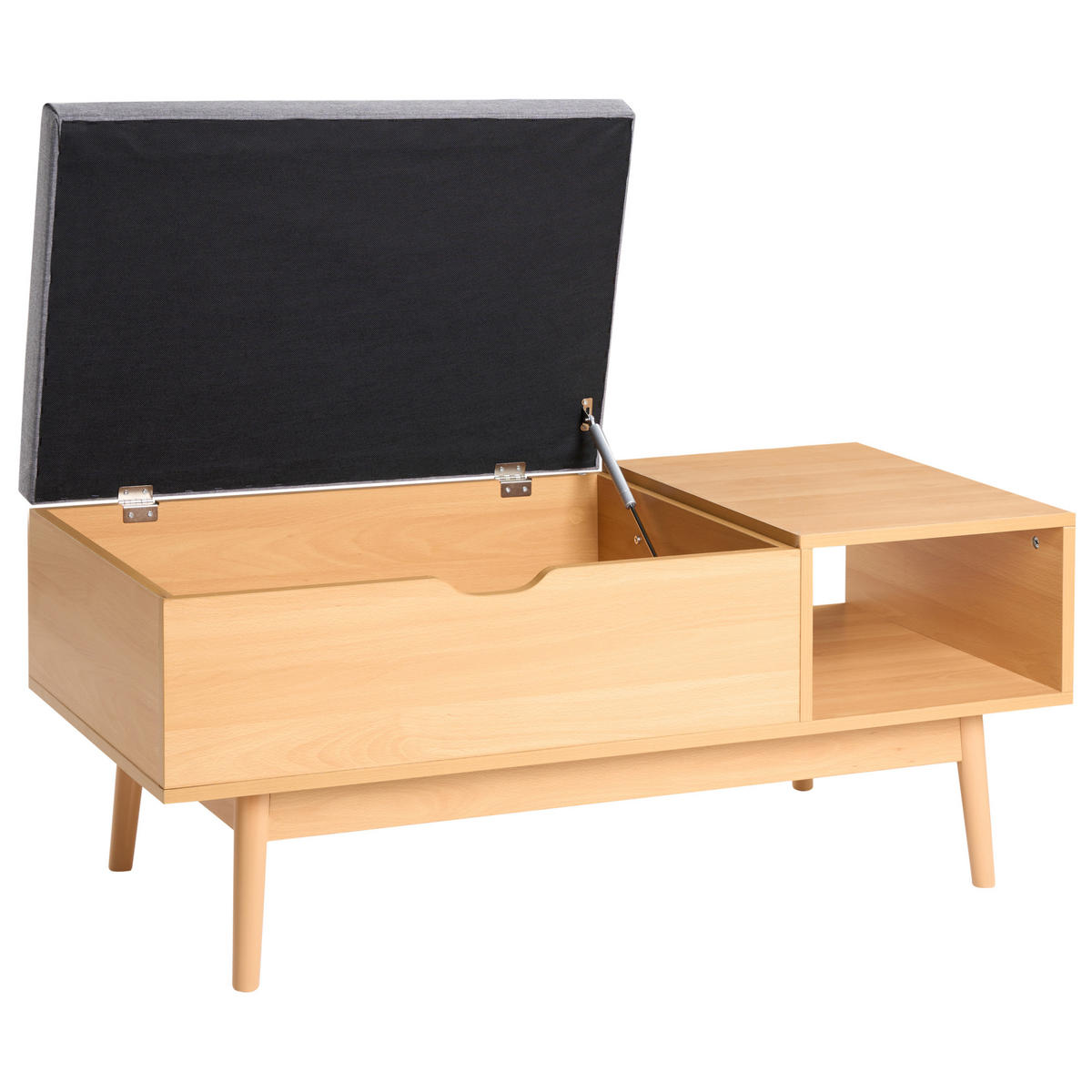 BANCĂ PENTRU PANTOFI maro deschisă Bourke - maro/maro deschis, compozit lemnos (110/43/46cm) - Beliani