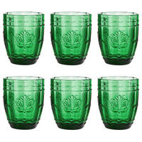 TRINKGLAS (6er Set) Victorian - Dunkelgrün, Glas (0.25L) - BUTLERS
