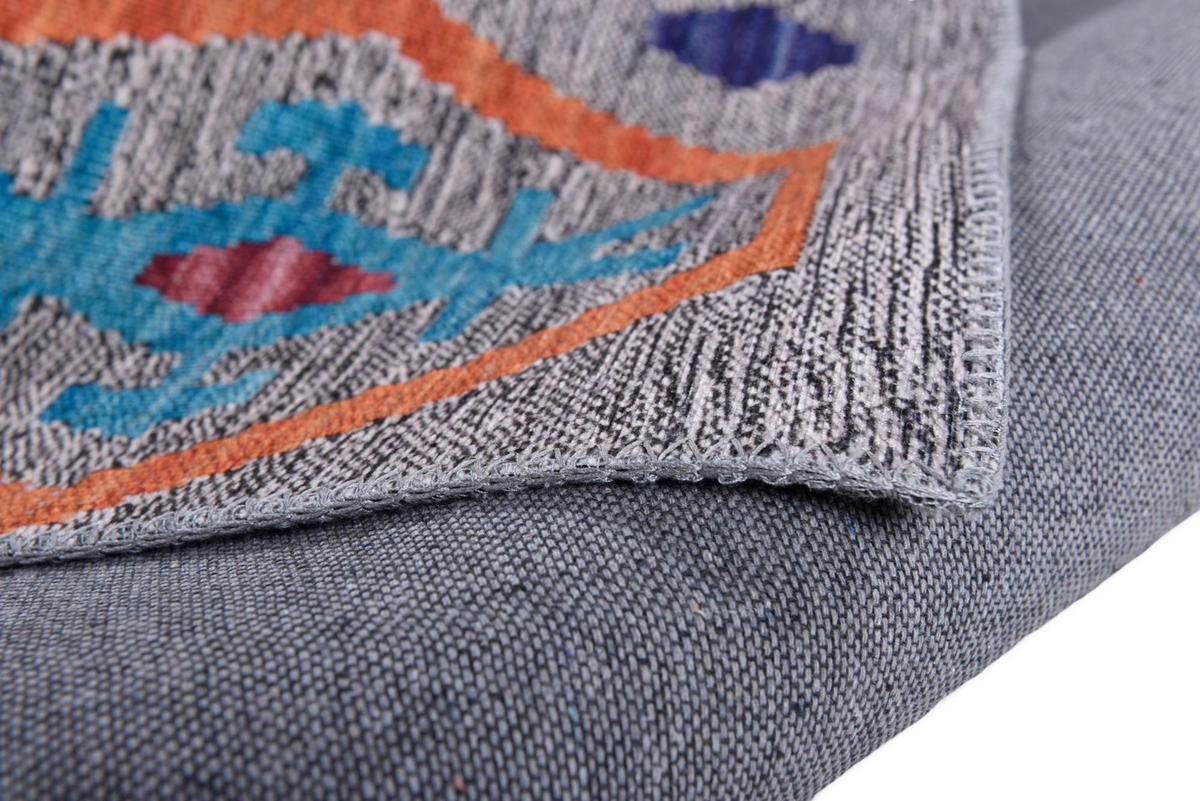 KURZFLORTEPPICH Cecilia 70x140 cm - Grau, Textil (70/140cm) - Gino Falcone