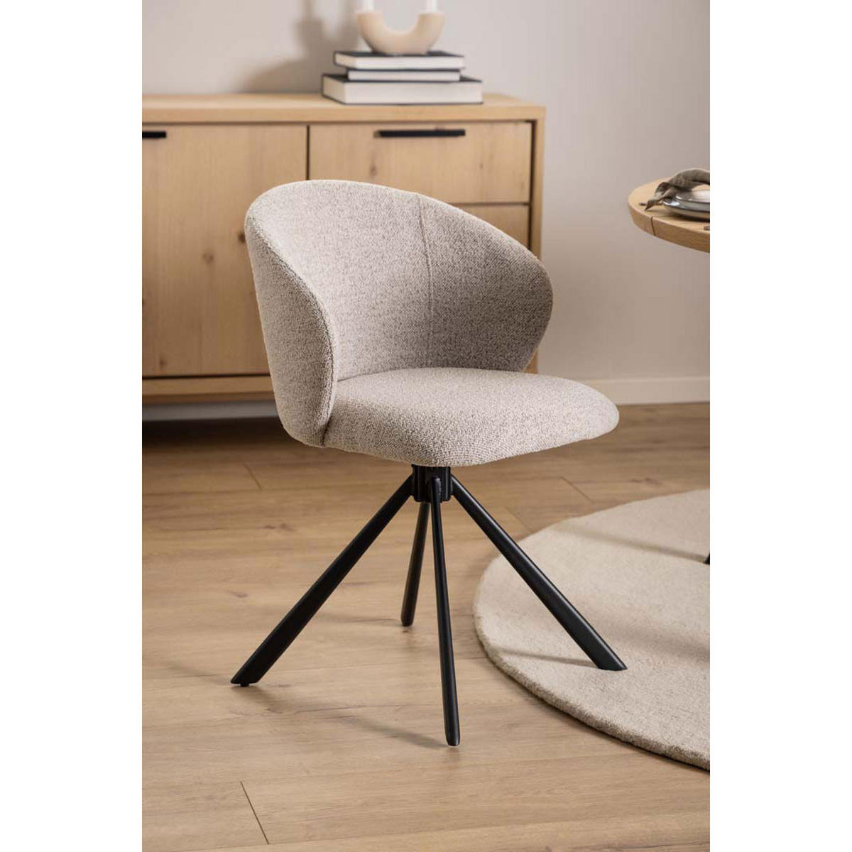 2ER Set ESSZIMMERSTUHL Beige - Beige, Textil (46/80/58cm) - ebuy24
