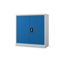 METALLSCHRANK Beata - Blau/Grau, Metall (90/93/40cm) - Jan Nowak