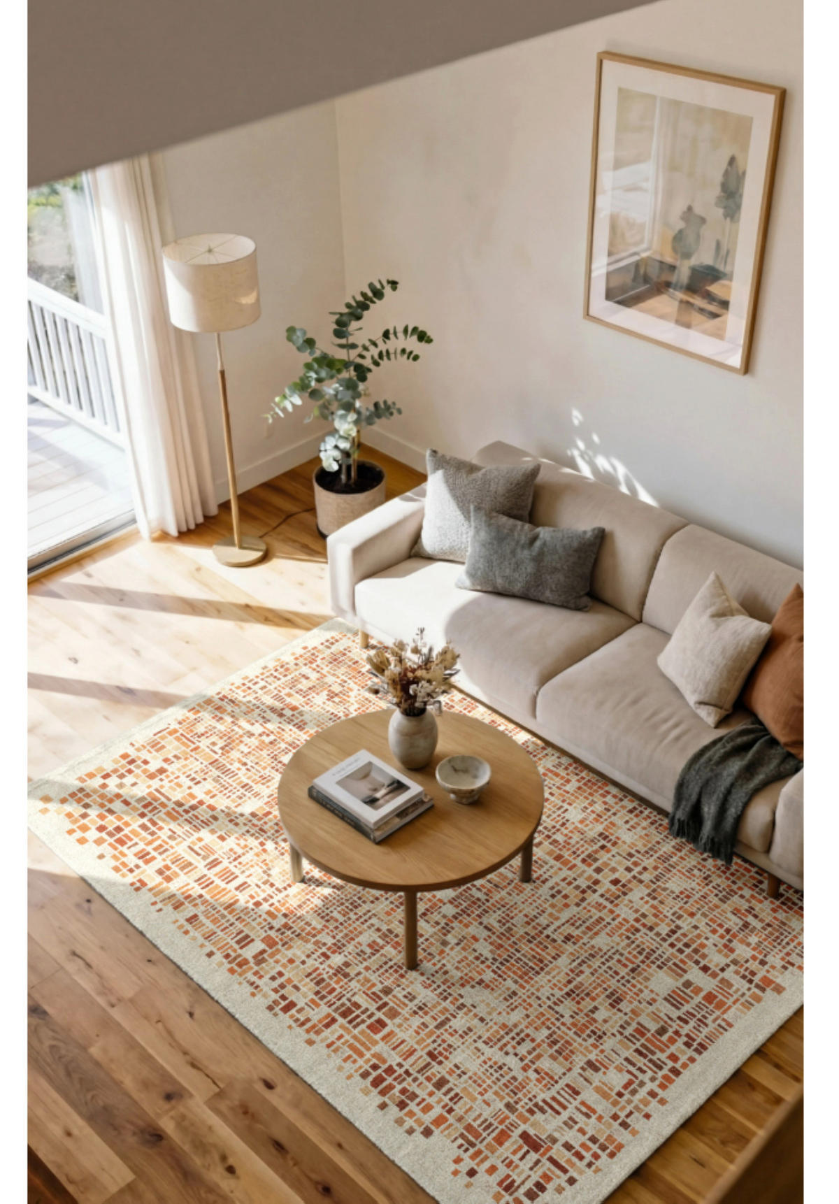 TEPPICH modern Flachgewebe BOXY Orange 140 x 200 cm - Orange, Textil (140/200cm) - Novatrend