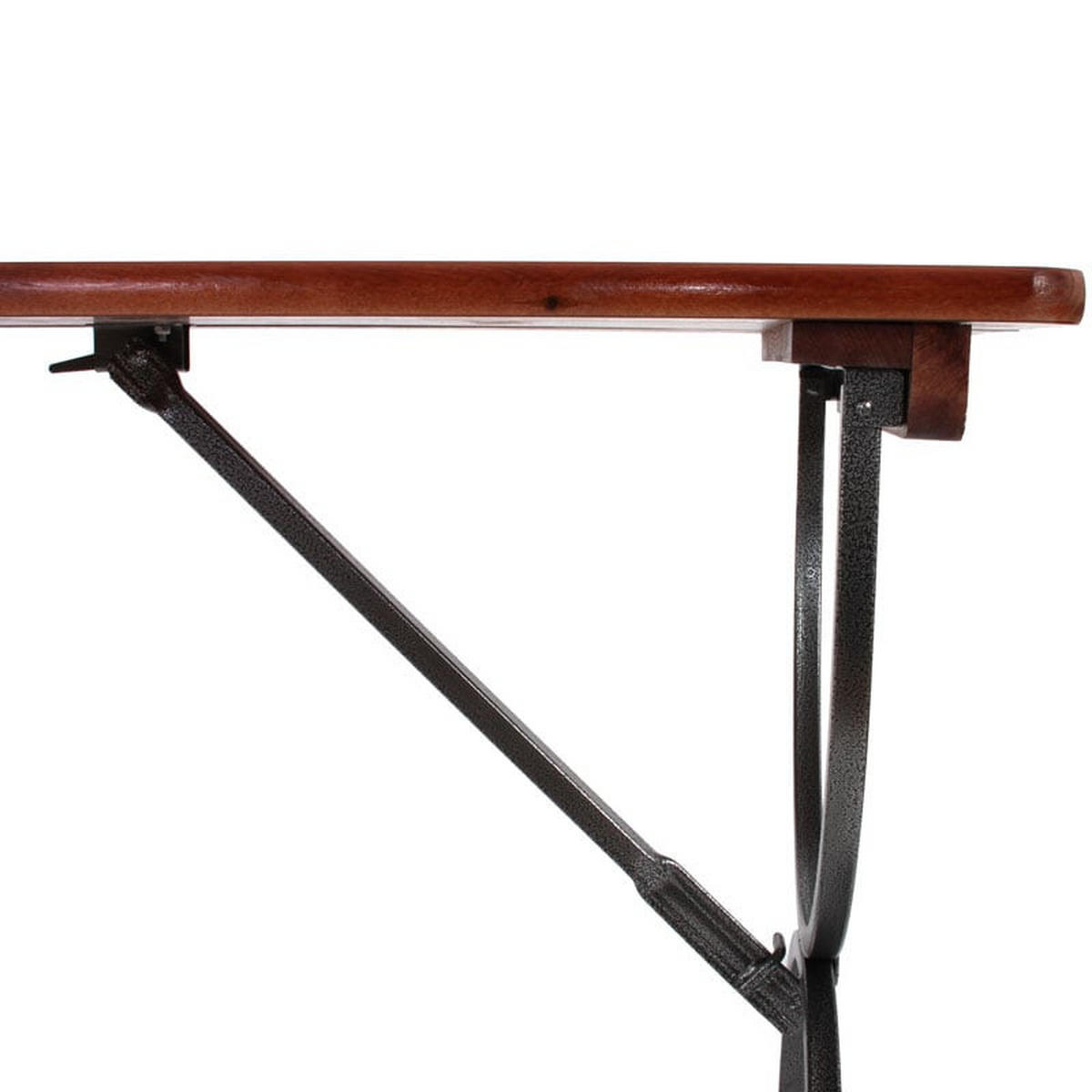 TISCH FÜR BIERZELTGARNITUR KLAPPBAR tisch, rechteckig Braun - Braun, Holz - MCW