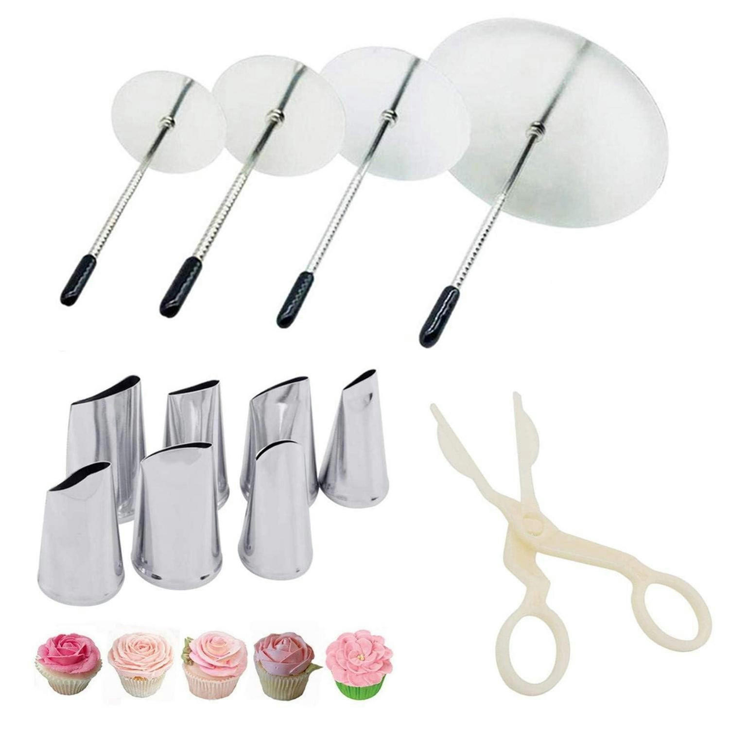 KUCHENDEKORATIONS-WERKZEUG-SET 12-teilig - Silberfarben, Metall (5/1.9/13cm)