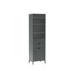 VITRINESCHRANK LINKA STYLES LS-05 - Dunkelgrün, Holzwerkstoff (55/196/41cm) - Meblini