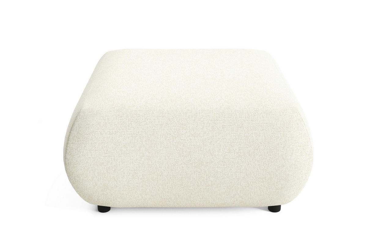 POLSTERHOCKER DELTA Modern Sitzhocker, Fußhocker Creme - Creme, Holzwerkstoff/Kunststoff (88/41/88cm) - MASSENO