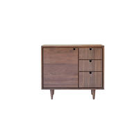 AUFBEWAHRUNGSMÖBEL Jonàk Dunkelbraun aus Walnuss - Dunkelbraun, Holz (93/80/50cm) - Tikamoon