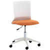 DREHSTUHL Stoff orange - Weiß/Orange, Kunststoff/Textil (61/92/61cm) - CLP