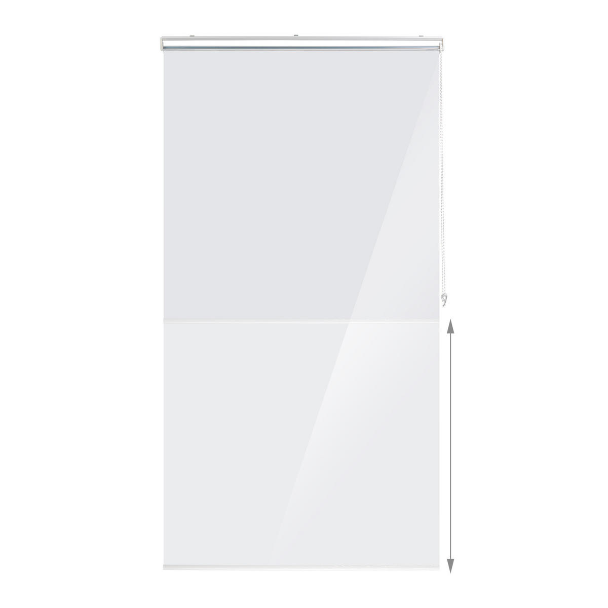 DUSCHROLLO - Transparent, Kunststoff/Metall (100/4.5cm) - Relaxdays