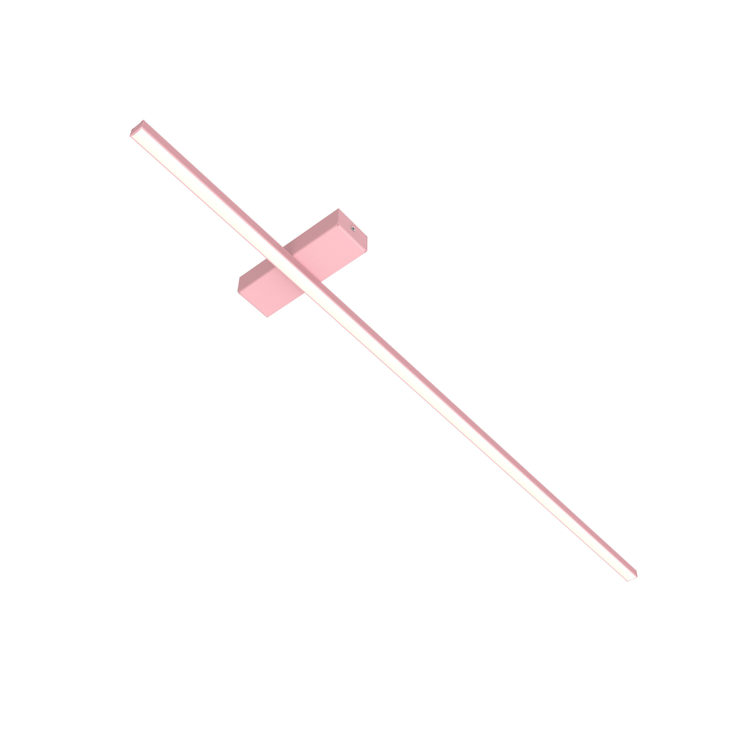 LED-DECKENLEUCHTE Splint L100 - Pink, Metall (2/100/2cm) - Lumicom