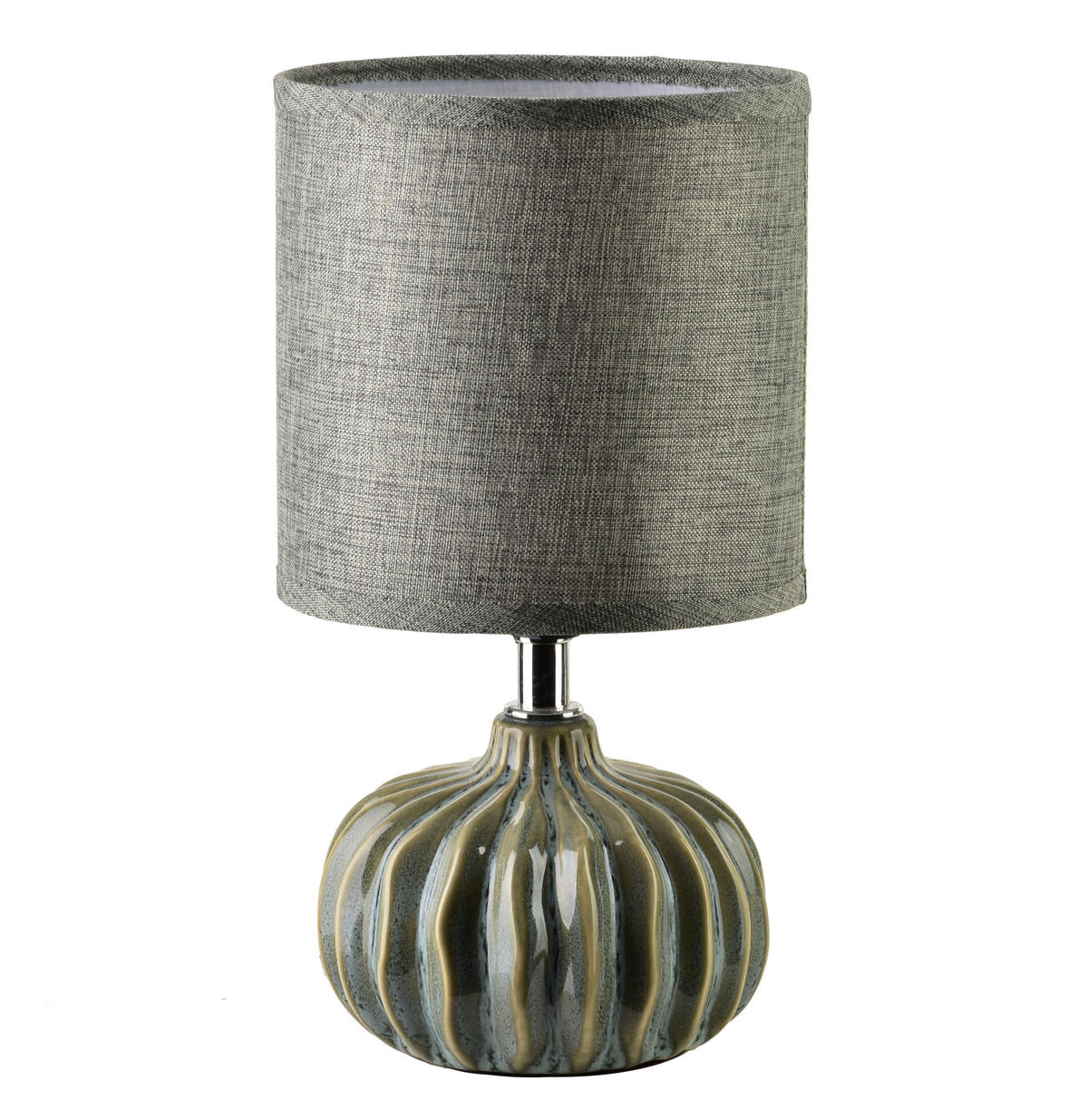 TISCHLAMPE Dunkelgrau 13/13/24 cm Keramik - Dunkelgrau, Keramik (10/14/28.5cm) - Mondex