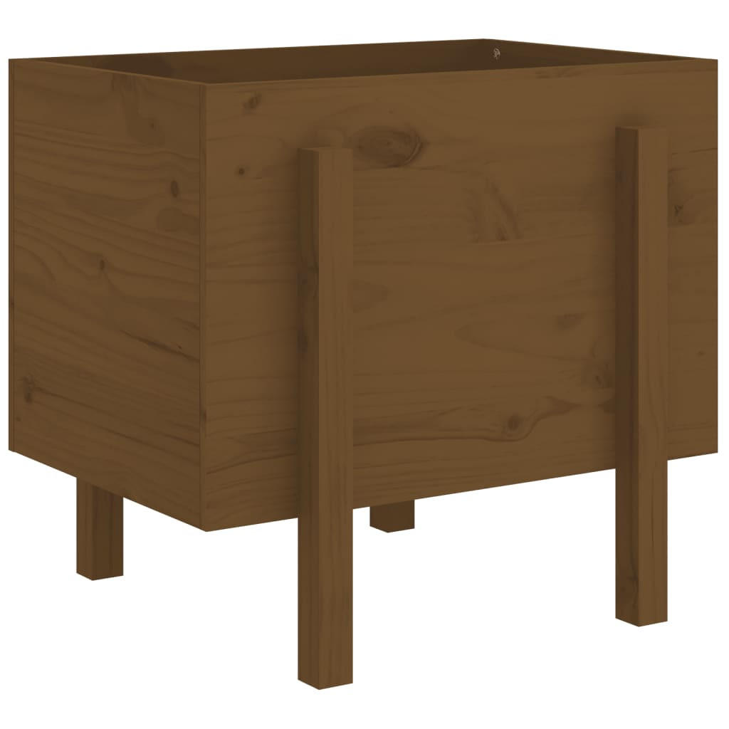 PFLANZKÜBEL Honigbraun 62x50x57 cm Massivholz Kiefer - Braun, Holz (62/57/50cm)