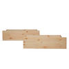 BETTSCHUBKASTEN 2er Set Natur 82/53,3 cm - Braun, Holz - Homestyle4u