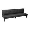 3ER-SOFA Schwarz - Schwarz, Textil (195/68/73cm) - MCW
