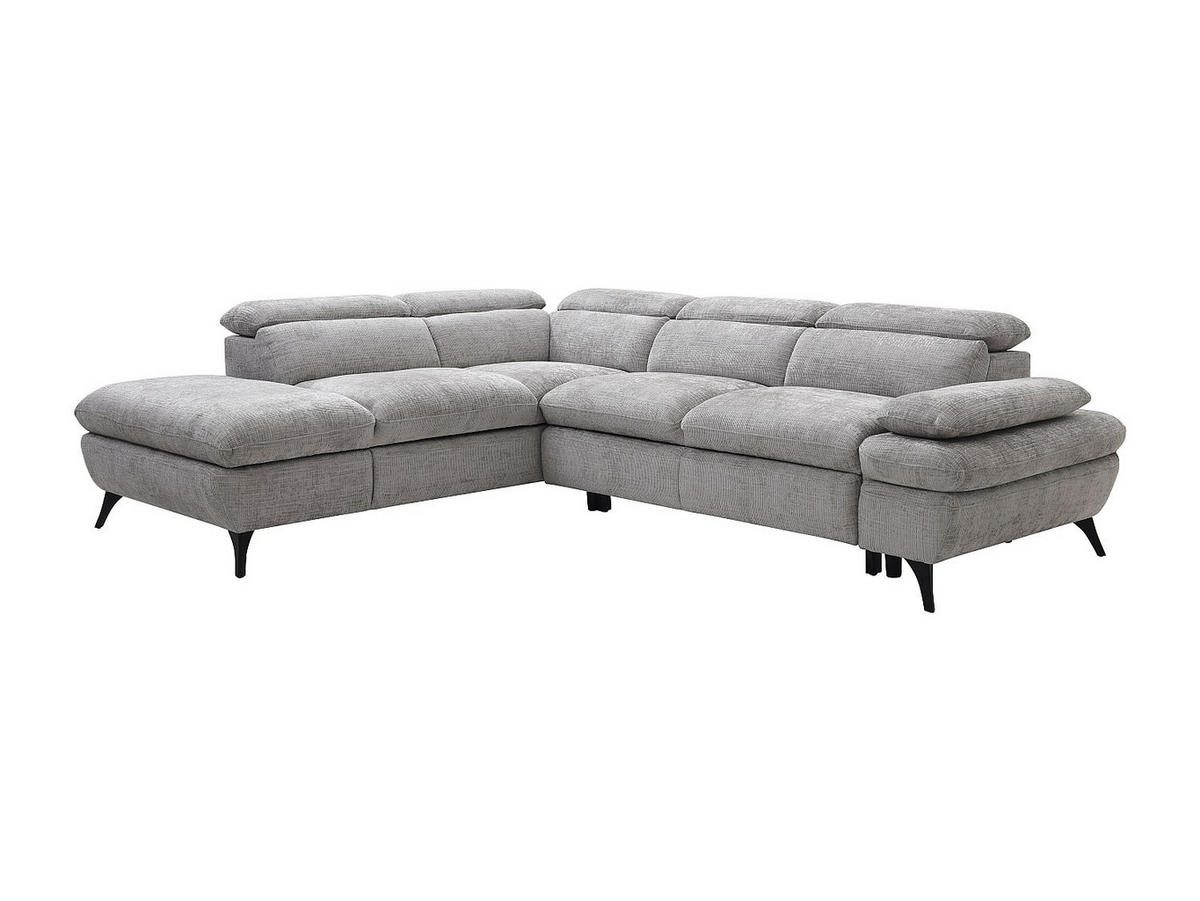 SCHLAFSOFA - 5 Personen - Stoff - Grau - - Grau, Textil (280/79/233cm) - Vente-Unique