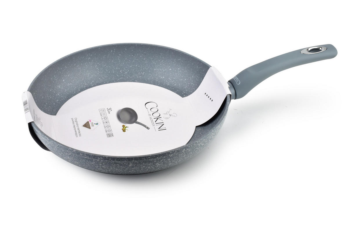 PFANNE Olive Pfluon Grau 49/30/5.6 cm Metall - Grau, Metall (49cm) - Mondex