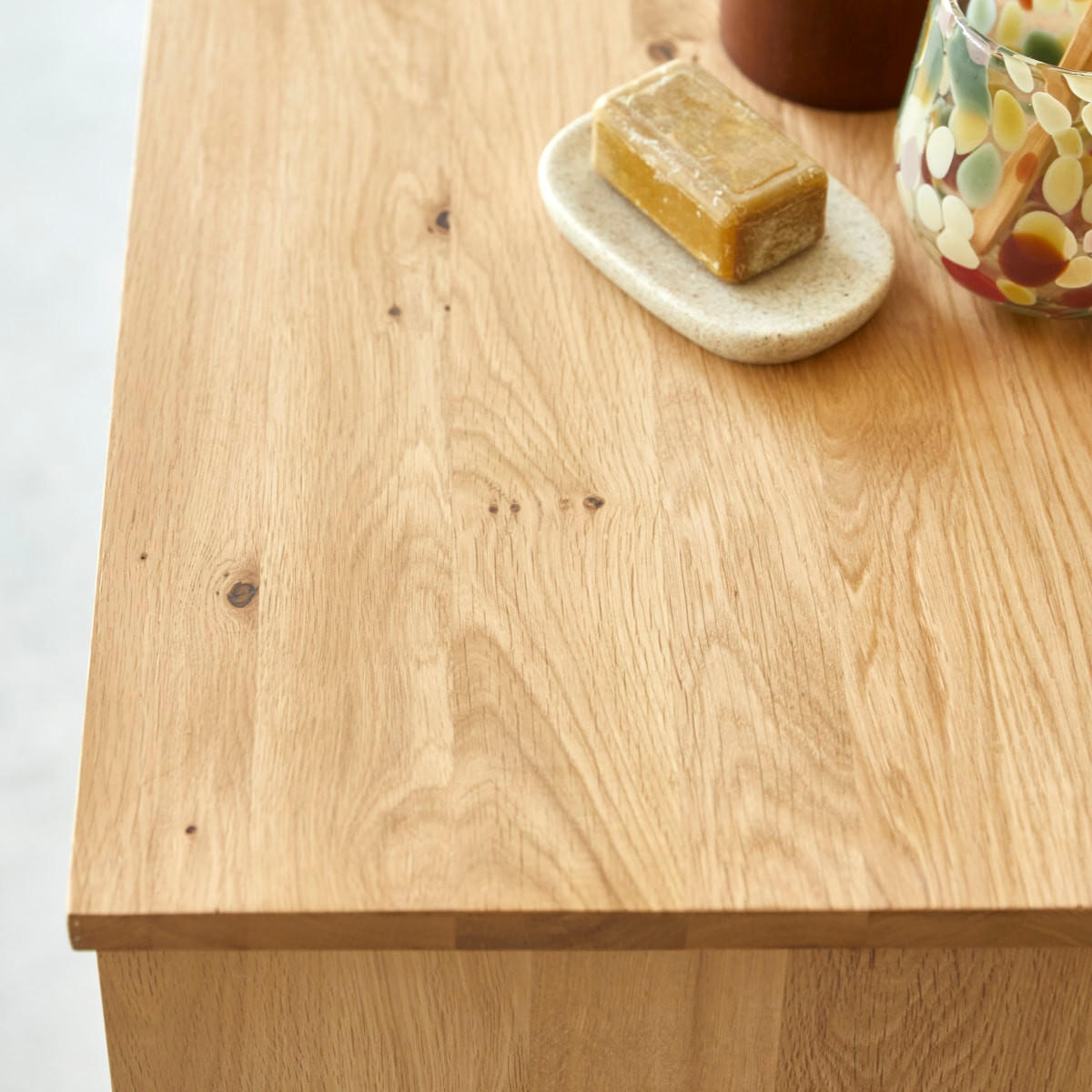 WASCHTISCHUNTERSCHRANK Soho Natur aus Eiche - Naturfarben, Holz (85/75/45cm) - Tikamoon